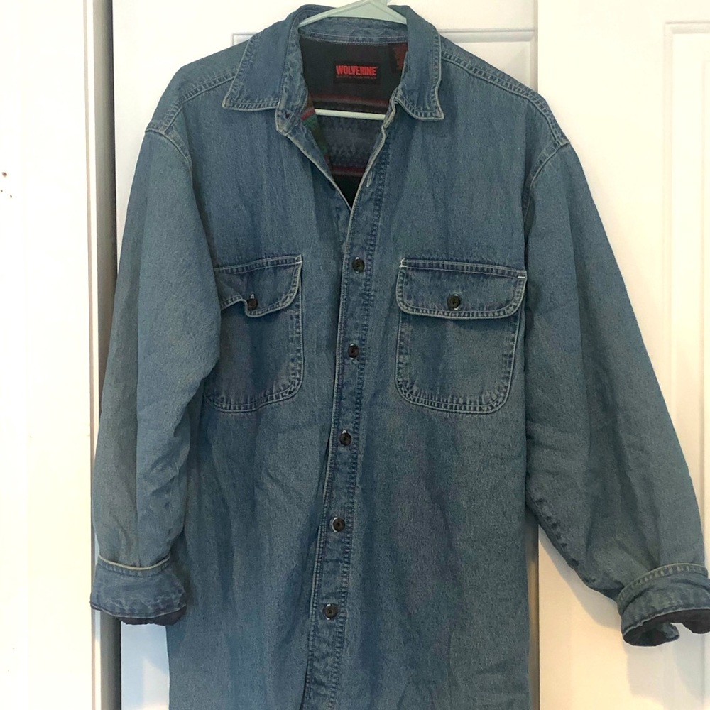 Oversized Lined Denim Jacket